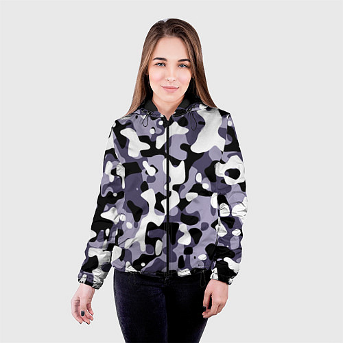 Женская куртка Камуфляж Common City / 3D-Черный – фото 4