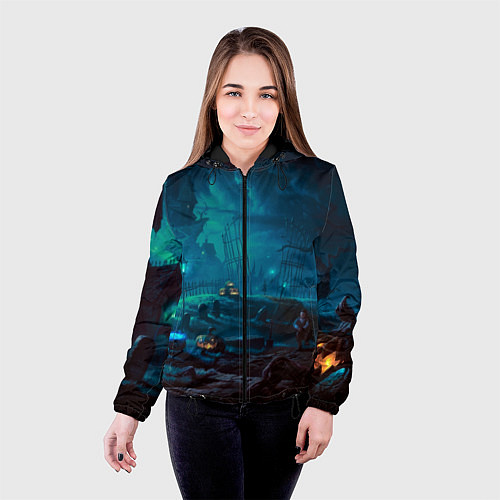 Женская куртка Волшебная ночь / 3D-Черный – фото 4