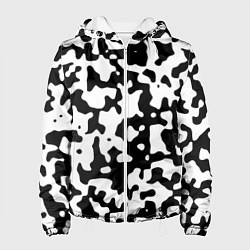 Куртка с капюшоном женская Камуфляж Cowskin средний, цвет: 3D-белый