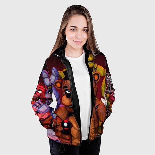 Женская куртка Пять ночей Фредди / 3D-Черный – фото 3