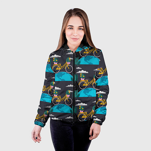 Женская куртка Велопрогулка / 3D-Черный – фото 4