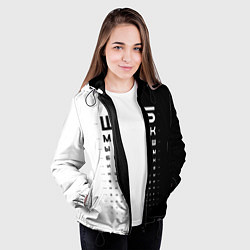 Куртка с капюшоном женская ШБ черно-белый вариант, цвет: 3D-черный — фото 2