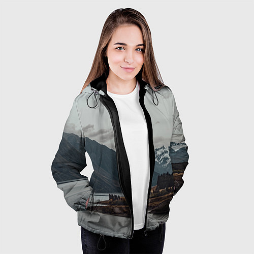 Женская куртка Островoк на озере / 3D-Черный – фото 3