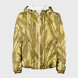 Женская куртка Винтажные колоски пшеницы