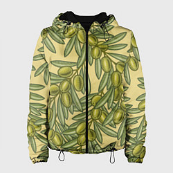 Женская куртка Винтажные ветви оливок