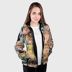 Куртка с капюшоном женская Лицо ГТО, цвет: 3D-черный — фото 2