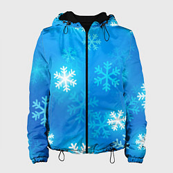 Куртка с капюшоном женская Зима 2023, цвет: 3D-черный