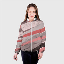 Куртка с капюшоном женская Розовый берег, цвет: 3D-белый — фото 2