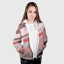 Куртка с капюшоном женская Розовый берег, цвет: 3D-белый — фото 2
