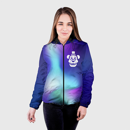 Женская куртка FNAF northern cold / 3D-Черный – фото 4