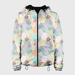 Женская куртка Геометрические фигуры скетч