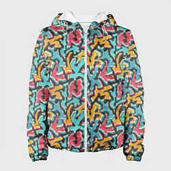 Женская куртка Граффити абстракт гранж