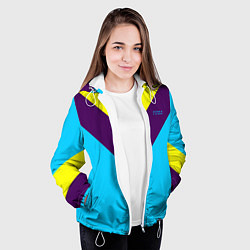 Куртка с капюшоном женская FIRM как в 80х, цвет: 3D-белый — фото 2