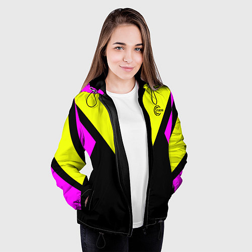 Женская куртка FIRM прямиком из восьмидесятых / 3D-Черный – фото 3