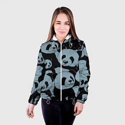 Куртка с капюшоном женская Panda summer song, цвет: 3D-белый — фото 2