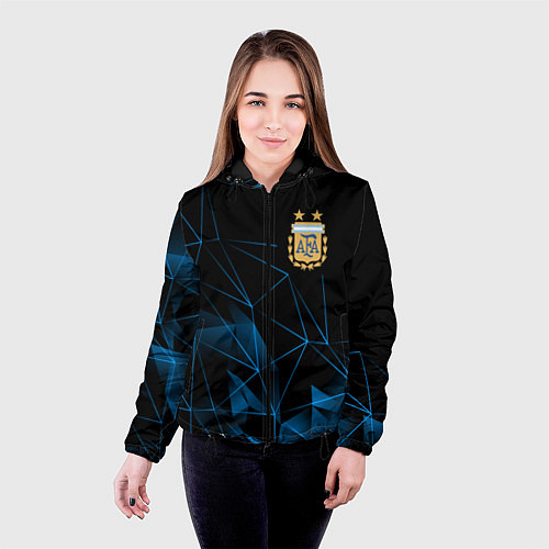 Женская куртка Сборная Аргентины линии / 3D-Черный – фото 4