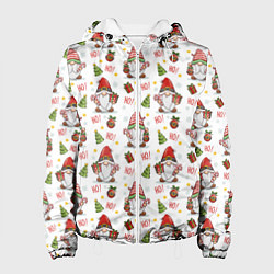 Женская куртка Рождественские гномы с подарками