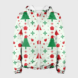 Женская куртка Праздничные ёлочки