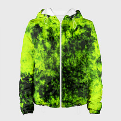 Женская куртка Яркий неоновый салатовый гранж