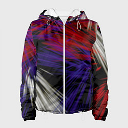 Женская куртка Белые и красные лучи