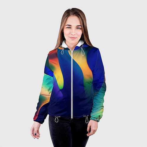 Женская куртка Death Stranding мир / 3D-Белый – фото 4