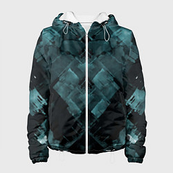 Женская куртка Голубые и чёрные полоски