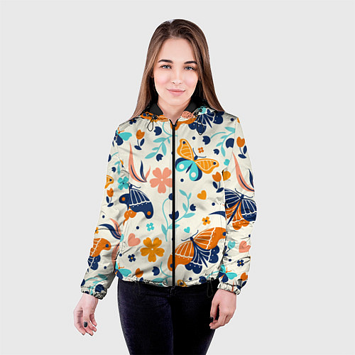 Женская куртка Волшебная весна / 3D-Черный – фото 4