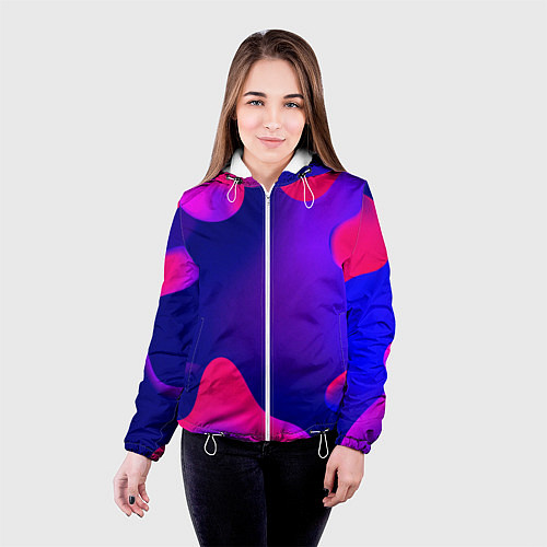 Женская куртка Жидкий неон / 3D-Белый – фото 4