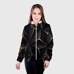 Куртка с капюшоном женская Hexagon Line Smart, цвет: 3D-белый — фото 2
