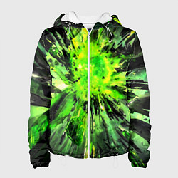 Женская куртка Fractal green explosion