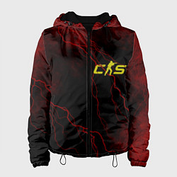 Куртка с капюшоном женская Контр Страйк 2 - Молния, цвет: 3D-черный