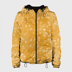 Женская куртка Оранжевый фон и белые точки