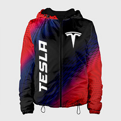 Женская куртка Tesla красный карбон