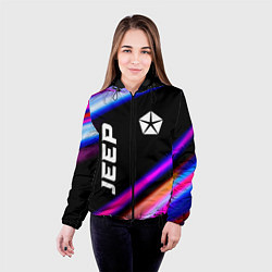 Куртка с капюшоном женская Jeep speed lights, цвет: 3D-черный — фото 2