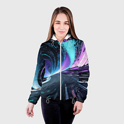 Куртка с капюшоном женская Путь к вечности, цвет: 3D-белый — фото 2