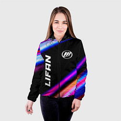 Куртка с капюшоном женская Lifan speed lights, цвет: 3D-черный — фото 2