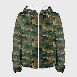 Женская куртка Звери - камуфляж