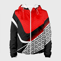 Женская куртка Геометрическая униформа - красная