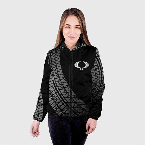 Женская куртка SsangYong tire tracks / 3D-Черный – фото 4