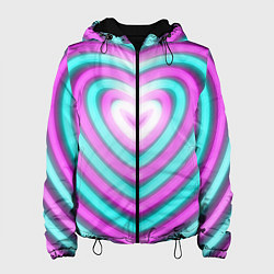 Женская куртка Неоновые сердца