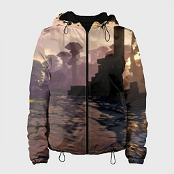 Женская куртка Minecraft - река в лесу