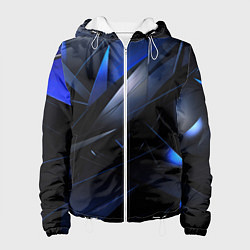 Женская куртка Blue black background