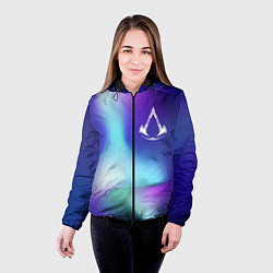 Куртка с капюшоном женская Assassins Creed northern cold, цвет: 3D-черный — фото 2