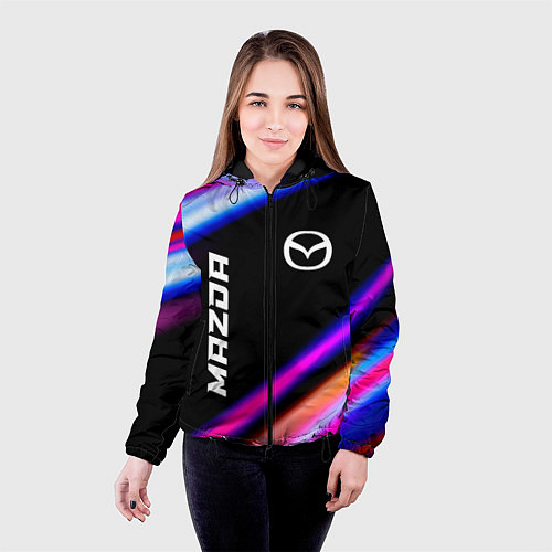 Женская куртка Mazda speed lights / 3D-Черный – фото 4