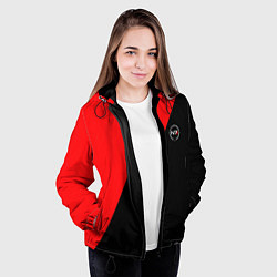 Куртка с капюшоном женская Mass Effect n7 game computer, цвет: 3D-черный — фото 2