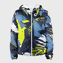 Куртка с капюшоном женская Subaru sign, цвет: 3D-белый