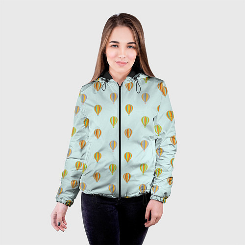 Женская куртка Полёт на шаре / 3D-Черный – фото 4