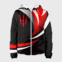 Куртка с капюшоном женская Ведьмак - спортивная униформа, цвет: 3D-белый