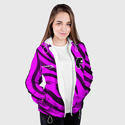 Куртка с капюшоном женская Furia pink, цвет: 3D-белый — фото 2