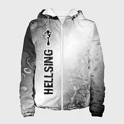 Женская куртка Hellsing glitch на светлом фоне: по-вертикали